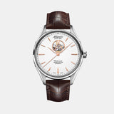 Worldmaster Open Heart Limited Edition Men Automatic White Dial Analog Leather Watch 52780.41.21R