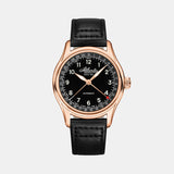 Men Automatic Black Dial Analog Leather Watch 52782.44.63