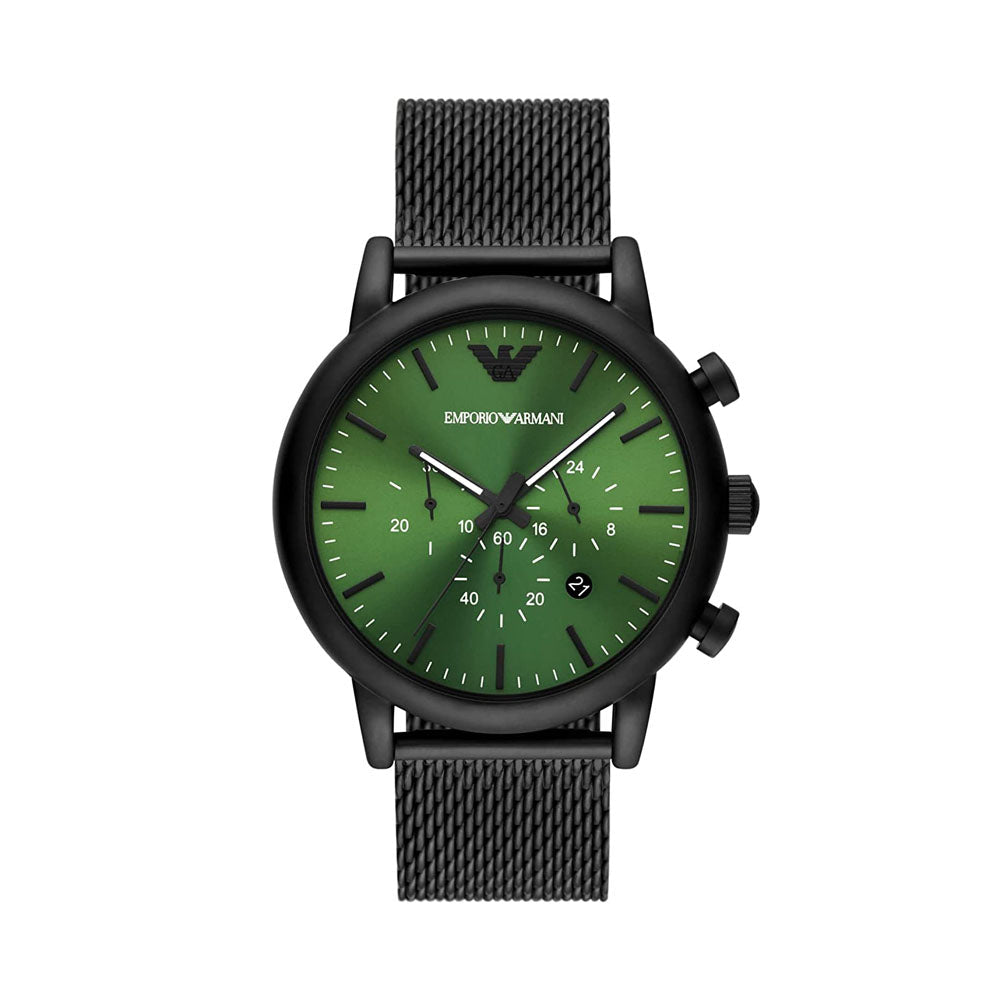 Emporio Armani Luigi Analog Green Dial Men's Watch-AR11470