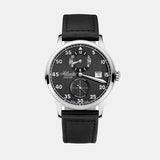 Men Automatic Black Dial Analog Leather Watch 53781.41.63