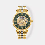 Prestoria Men Automatic Green Dial Analog Stainless Steel Watch 541-M31405