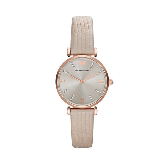 Emporio Armani Gianni T-B Analog Gunmetal Dial Women's Watch-AR1681