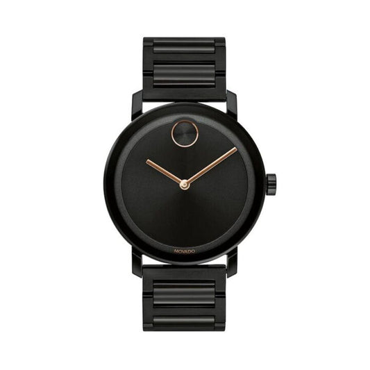 MOVADO Bold Evolution Black Dial Black Steel Men's Watch 3600752