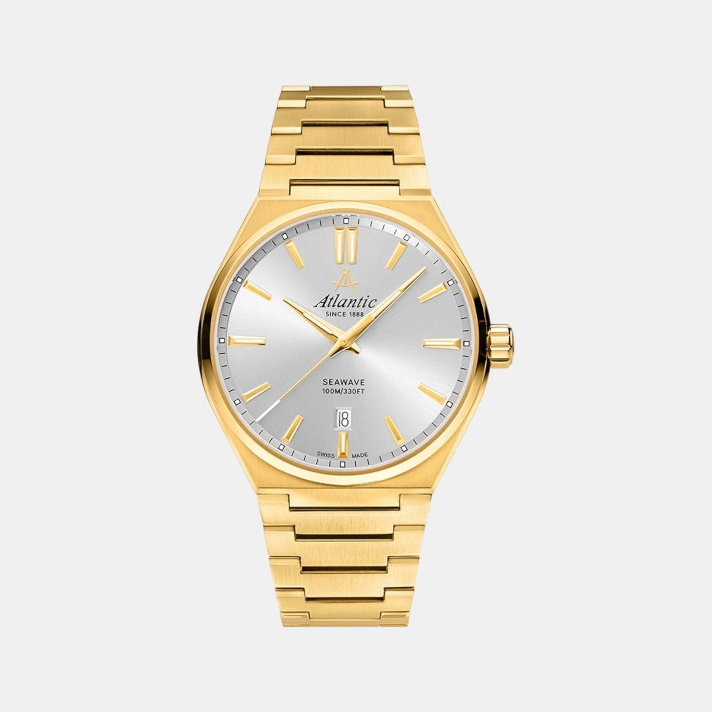 Seawave Men Quartz Silver Dial Analog Stainless Steel Watch 58366.45.21