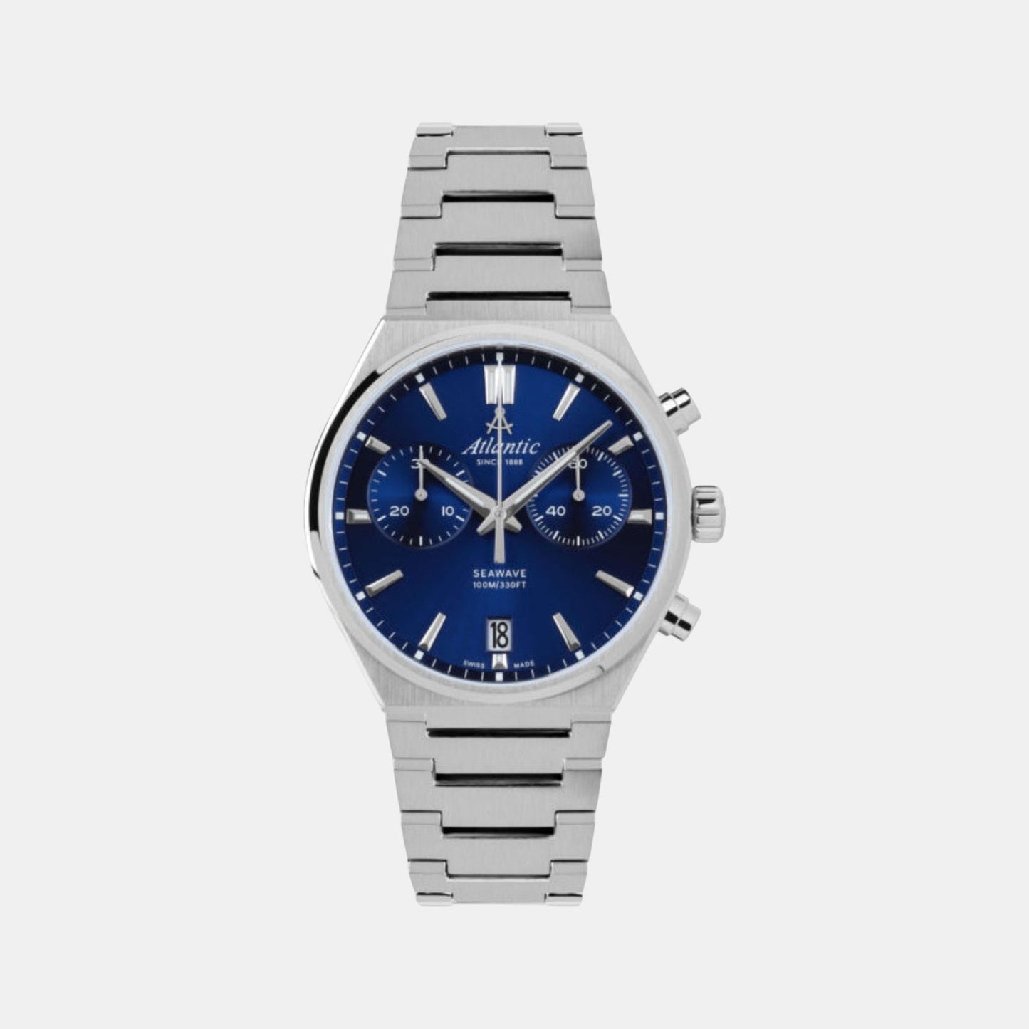 Men Quartz Blue Dial Chronograph Stainless Steel Watch 58466.41.51