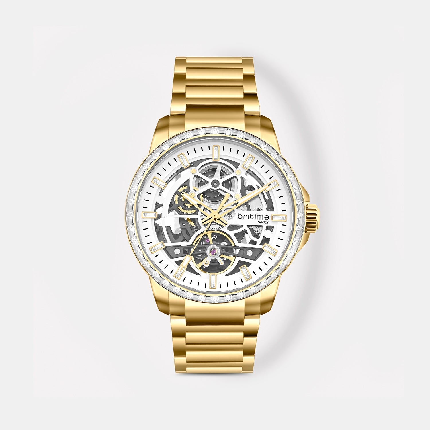Vantor Men Automatic White Dial Analog Metal Watch 585-M20302