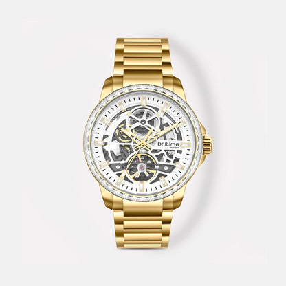 Vantor Men Automatic White Dial Analog Metal Watch 585-M20302