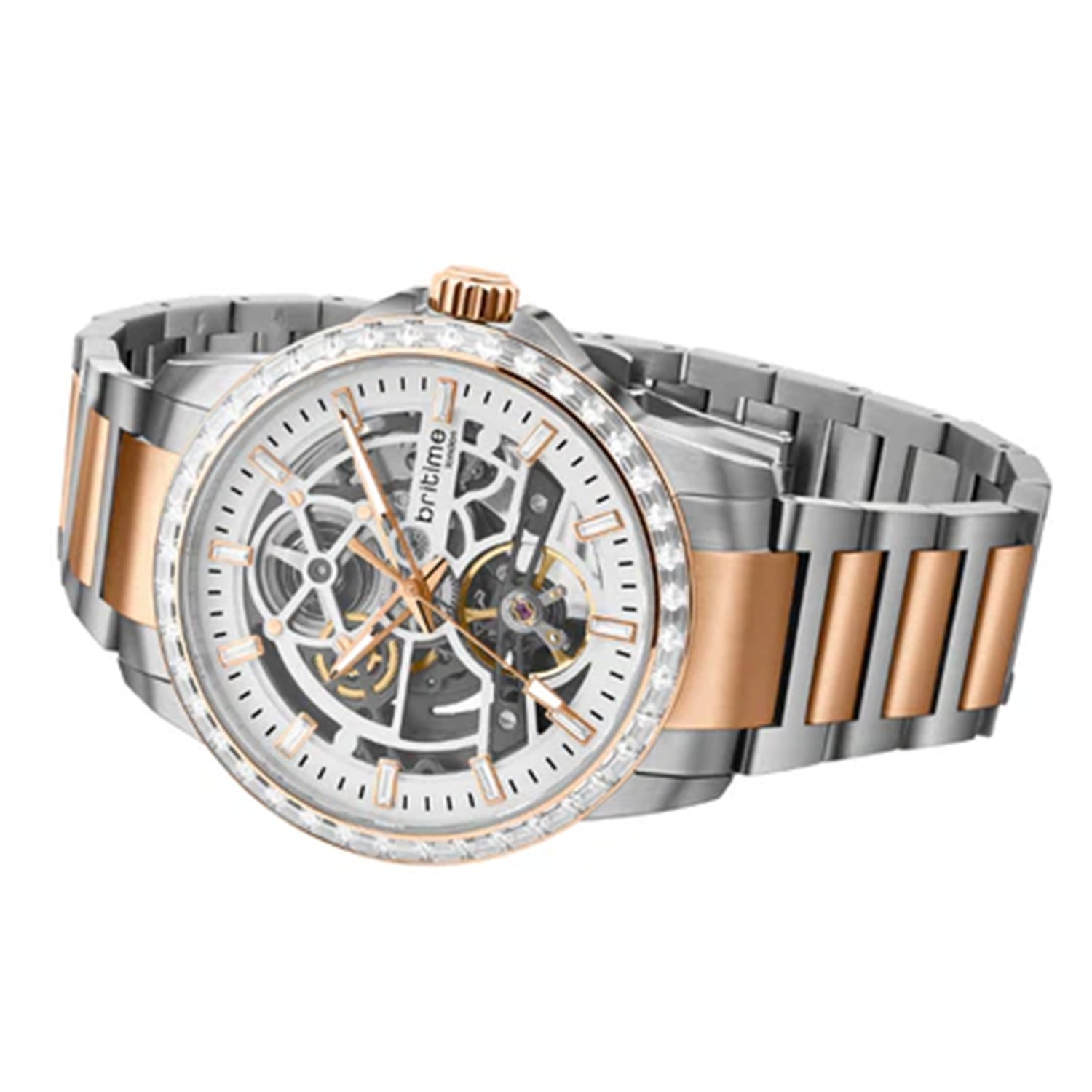 Vantor Men Automatic White Dial Analog Metal Watch 585-M30305
