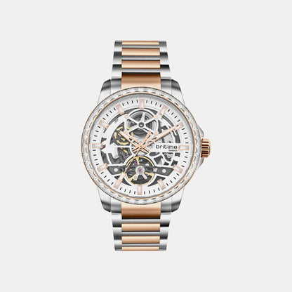 Vantor Men Automatic White Dial Analog Metal Watch 585-M30305