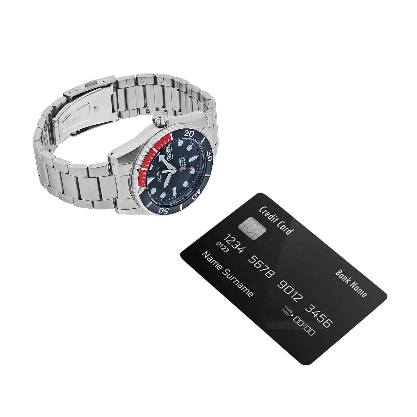 Alba AL4293X1 Black Dial Mechanical