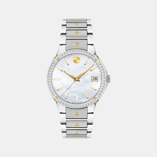 Movado Women Analog Stainless Steel Watch 607517