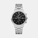 Men Quartz Black Dial Chronograph Stainless Steel Watch 64457.41.61