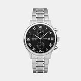 Men Quartz Black Dial Chronograph Stainless Steel Watch 64457.41.68