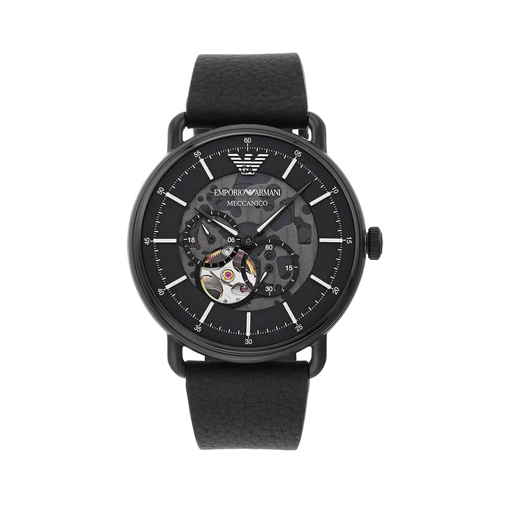 Emporio Armani Aviator Analog Black Dial Men's Watch-AR60028