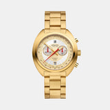 Men Quartz Gold Dial Chronograph Stainless Steel Watch 70467.45.35
