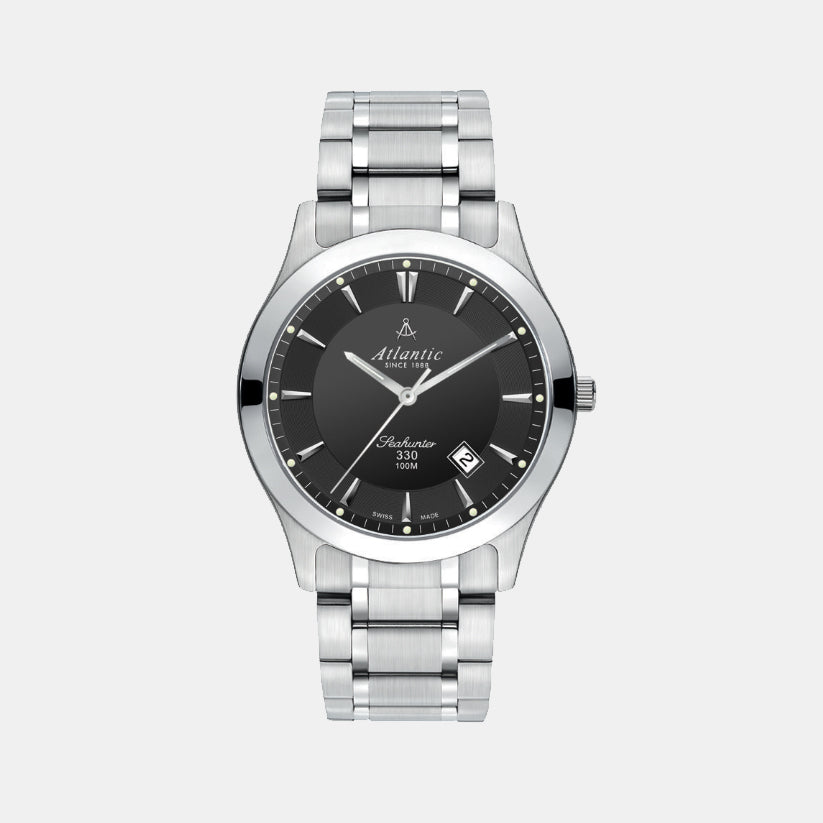 Men Quartz Grey Dial Analog Stainless Steel Watch 71365.41.61