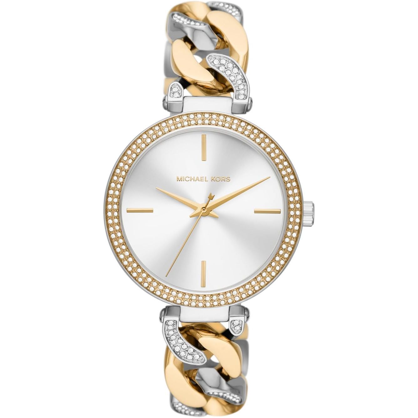 Michael Kors Women Outlet Catelyn Two Tone Analogue Watch MK4633