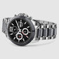 Men Automatic Black Dial Analog Stainless Steel Watch 746-M10401