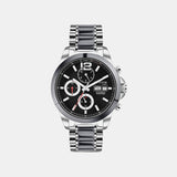 Men Automatic Black Dial Analog Stainless Steel Watch 746-M10401