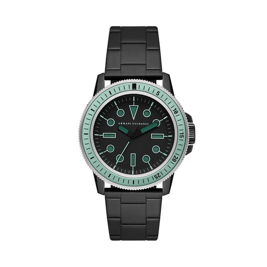 Armani Exchange Leonardo Analog Black Dial Men's Watch-AX1858