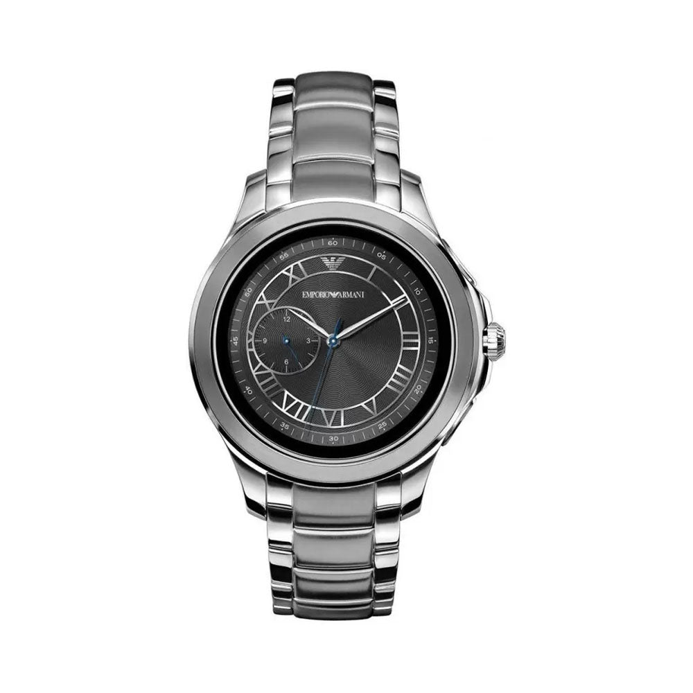 Emporio Armani Mens Connected Stainless Steel Plated Touchscreen Analog Watch - ART5010