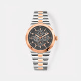 Atlas Men Automatic Black Dial Analog Stainless Steel Watch 815-M10405