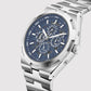Atlas Men Automatic Blue Dial Multi-Function Stainless Steel Watch 815-M10501