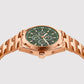Atlas Men Automatic Green Dial Multi-Function Stainless Steel Watch 815-M31403