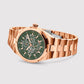 Atlas Men Automatic Green Dial Multi-Function Stainless Steel Watch 815-M31403