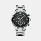 Men Quartz Black Dial Chronograph Stainless Steel Watch 87466.42.45
