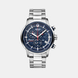 Men Quartz Blue Dial Chronograph Stainless Steel Watch 87466.47.51