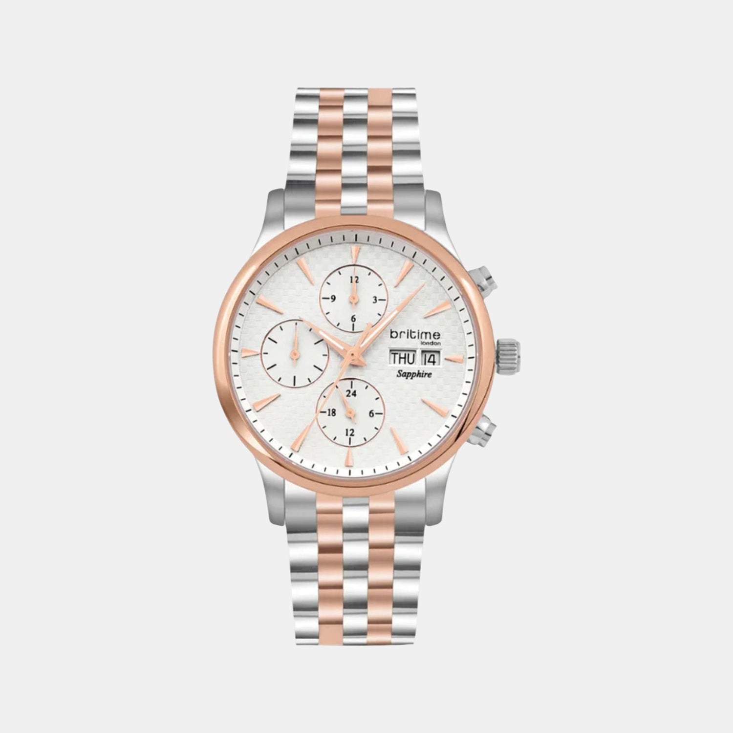 Men Automatic White Dial Analog Stainless Steel Watch 928-M30305