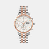 Men Automatic White Dial Analog Stainless Steel Watch 928-M30305