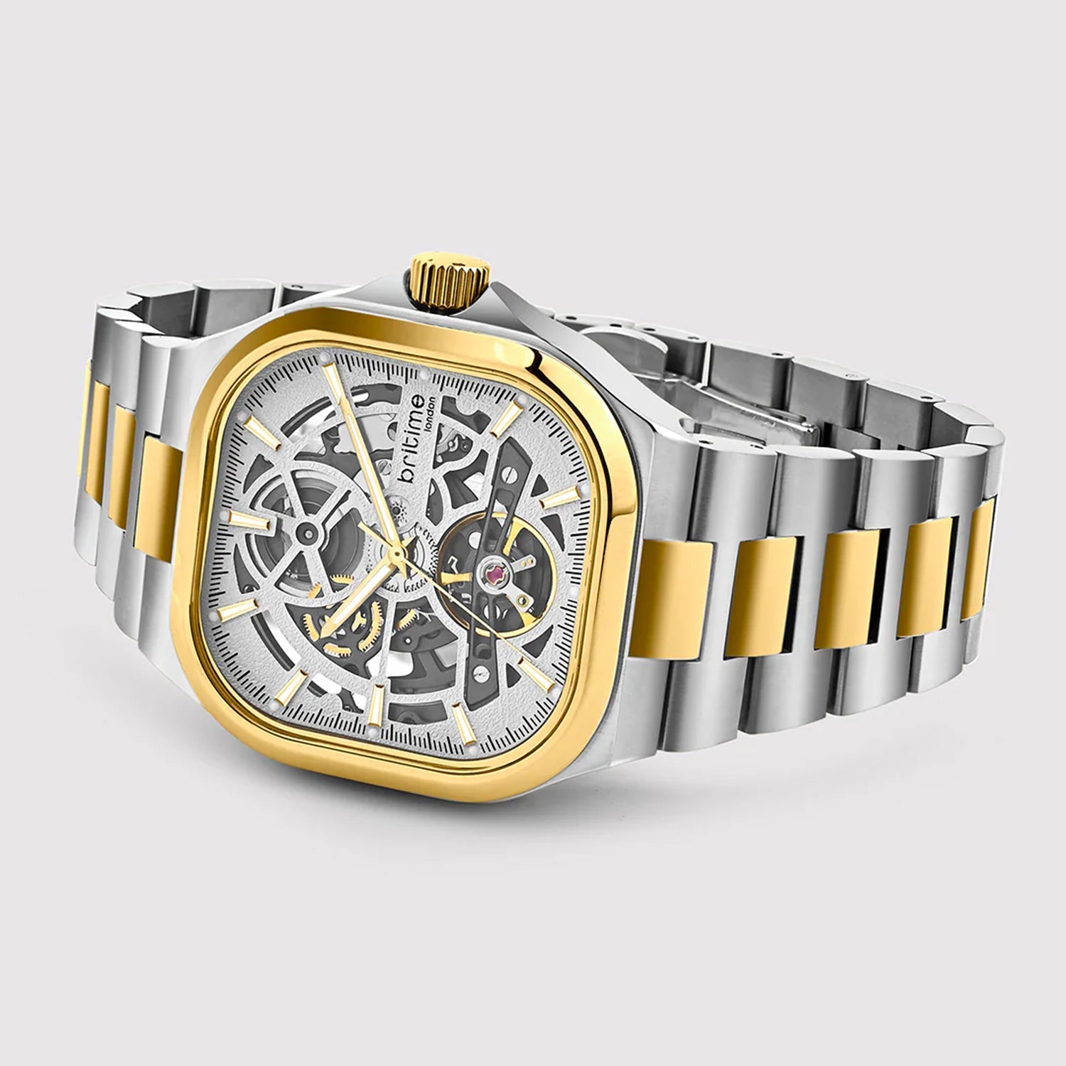 Monarch Men Automatic Grey Dial Analog Stainless Steel Watch 969-M10304