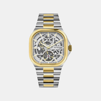 Monarch Men Automatic Grey Dial Analog Stainless Steel Watch 969-M10304