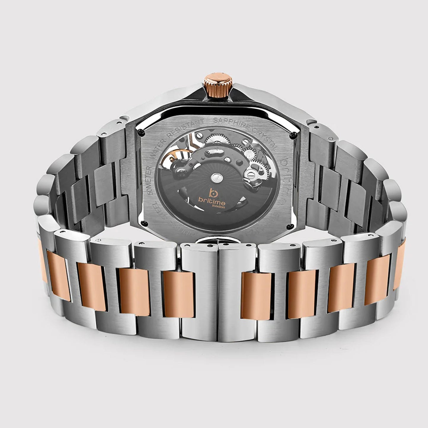 Monarch Men Automatic Grey Dial Analog Stainless Steel Watch 969-M11505