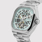 Monarch Men Automatic Blue Dial Analog Stainless Steel Watch 969-M11801