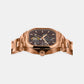 Monarch Men Automatic Brown Dial Analog Stainless Steel Watch 969-M30603