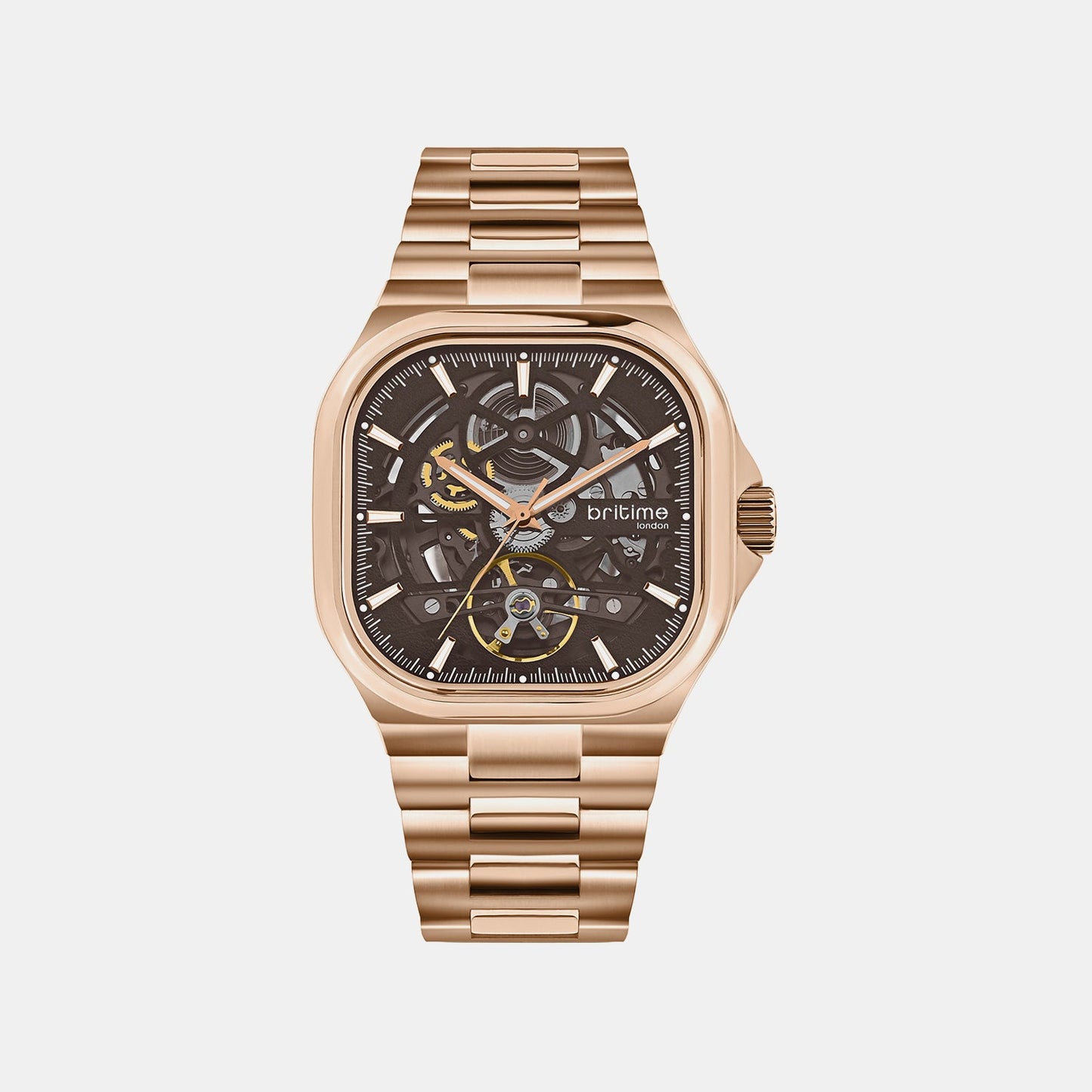 Monarch Men Automatic Brown Dial Analog Stainless Steel Watch 969-M30603