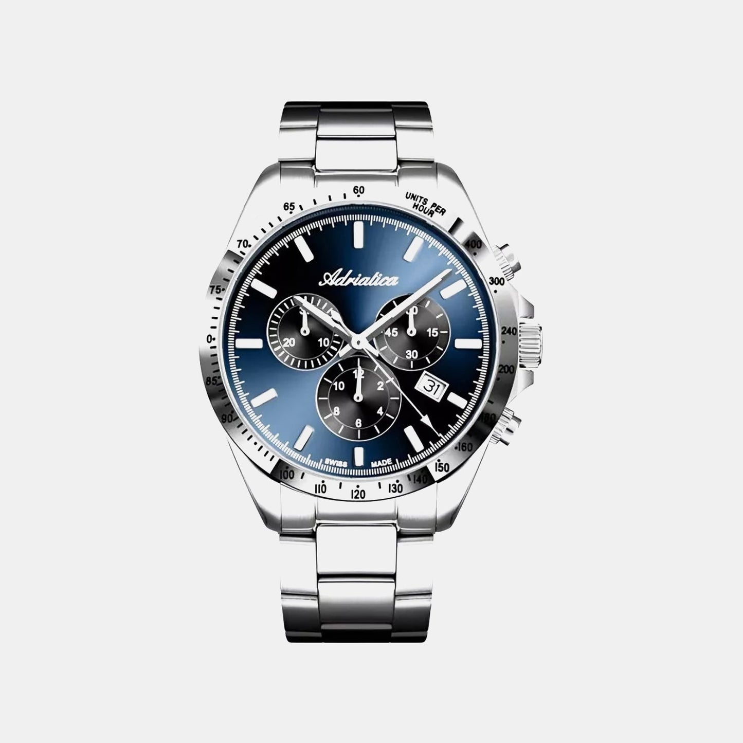 Men Quartz Blue Dial Chronograph Stainless Steel Watch A1053.5115CHB