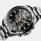 Men Quartz Black Dial Chronograph Stainless Steel Watch A1053.S1R6CH