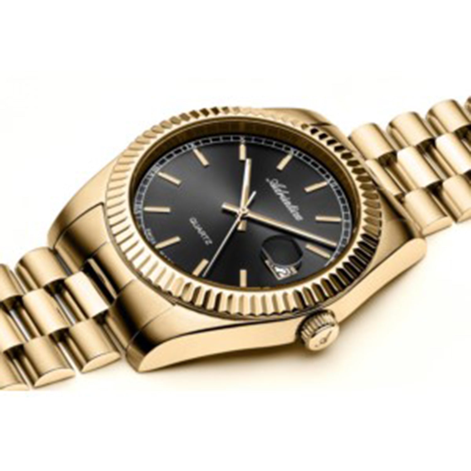 Premiere Men Quartz Grey Dial Analog Stainless Steel Watch A1090.1116Q