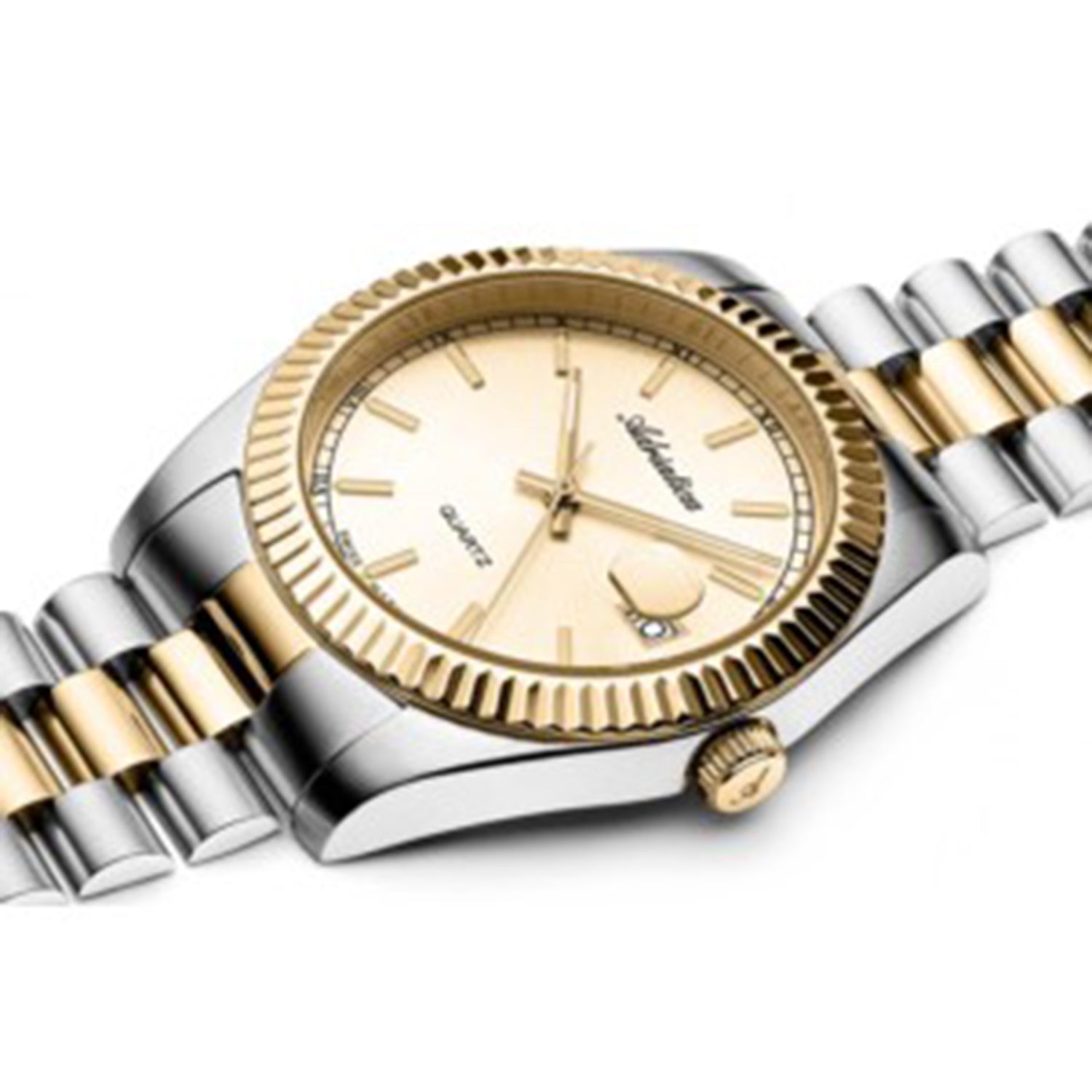 Premiere Men Quartz Champagne Dial Analog Stainless Steel Watch A1090.2111Q