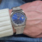 Premiere Men Quartz Blue Dial Analog Stainless Steel Watch A1090.5115Q