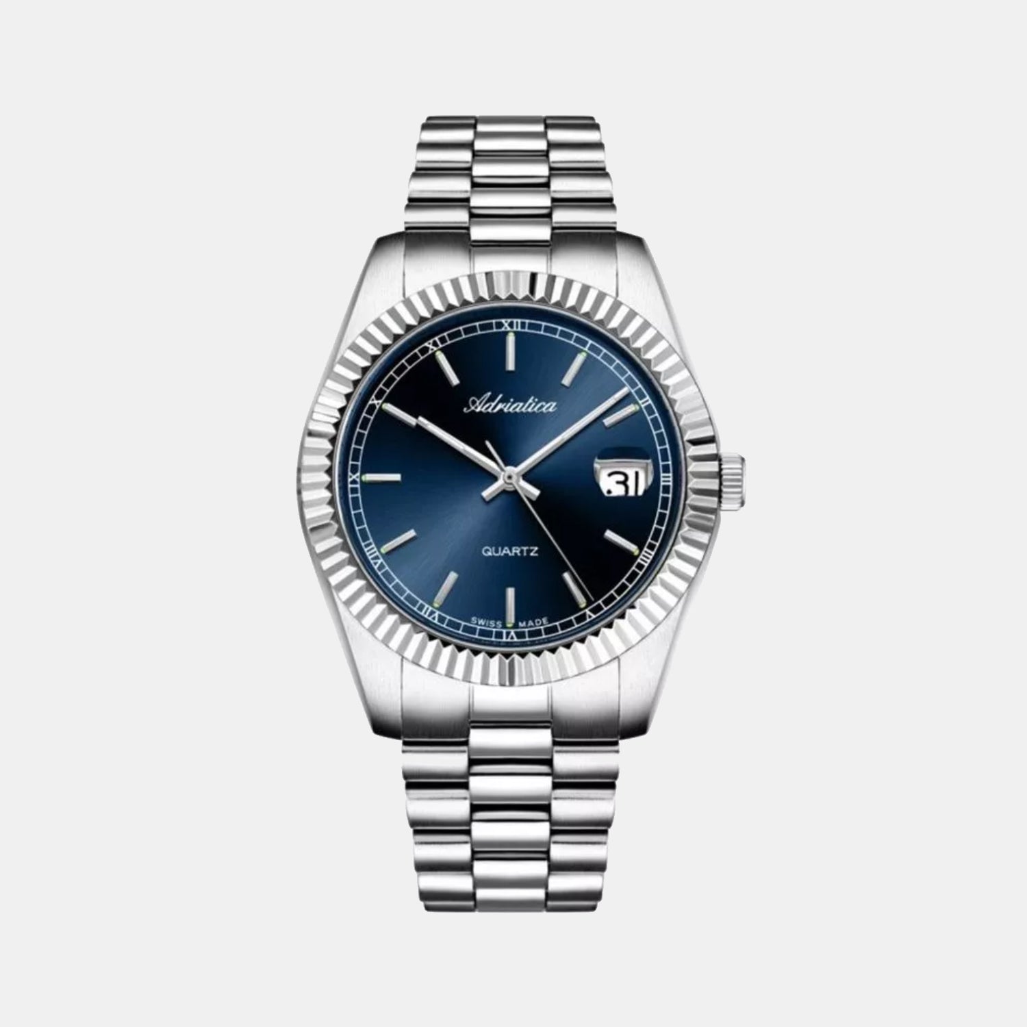 Premiere Men Quartz Blue Dial Analog Stainless Steel Watch A1090.5115Q