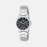 Enticer Women Quartz Black Dial Multi-Function Stainless Steel Watch A1146