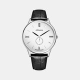 Men Quartz Silver Dial Analog Leather Watch A1230.5263QXL