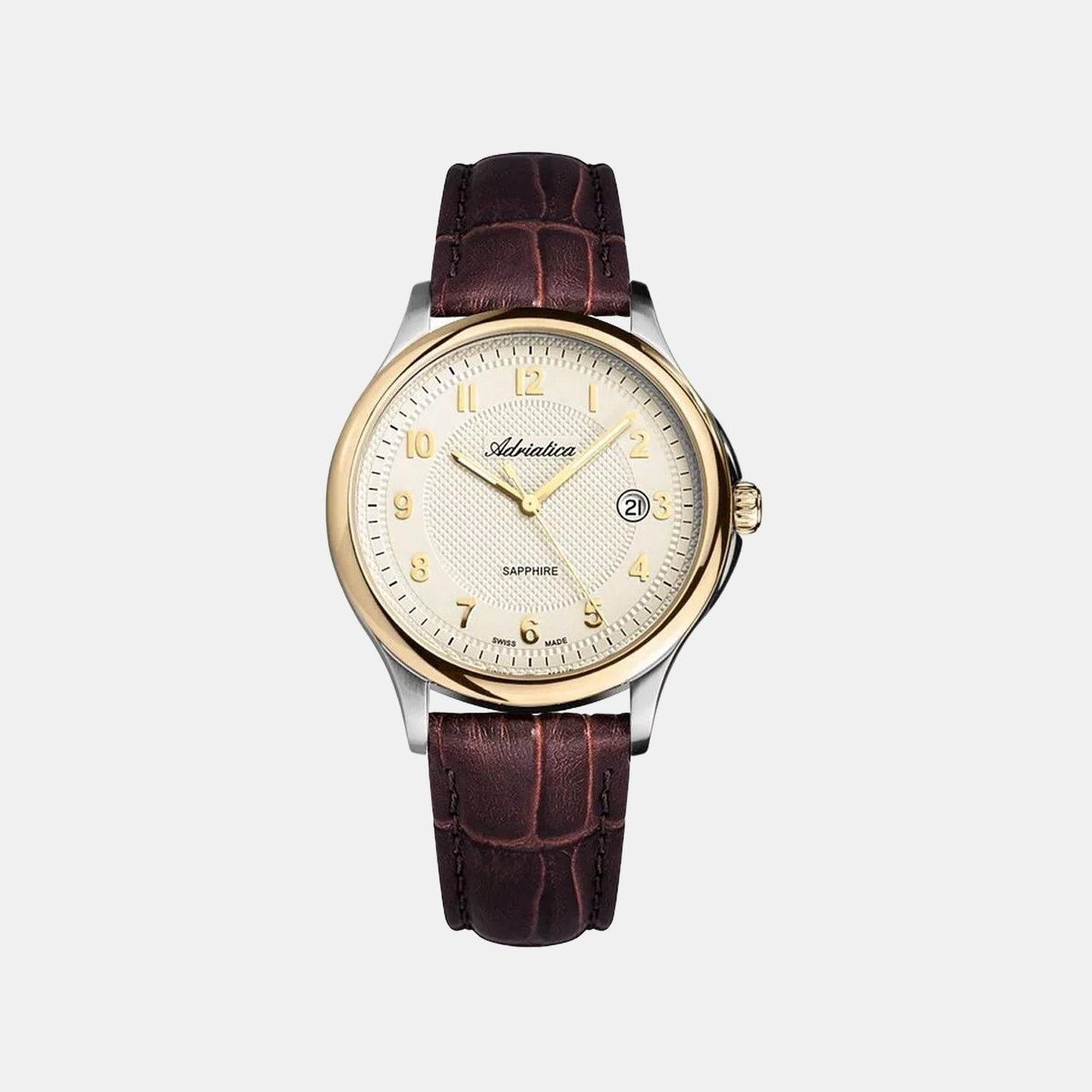 Premiere Men Quartz Champagne Dial Analog Leather Watch A1272.2221Q