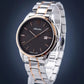 Pairs Men Quartz Grey Dial Analog Stainless Steel Watch A1290.R166Q