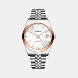 Men Quartz Silver Dial Analog Stainless Steel Watch A1299.R113Q